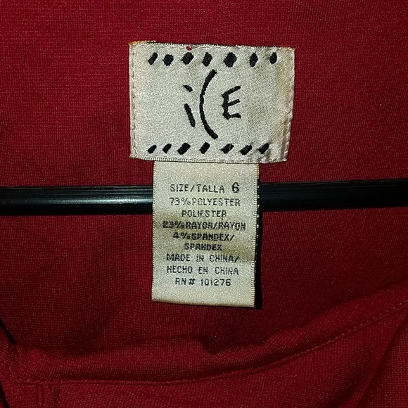 ICE Sleeveless Red Dress with Side Zipper - Picture 7 of 8